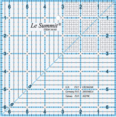 Le Summit Blue Quilting Ruler "61/2"x"61/2"