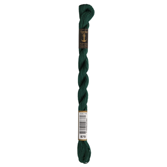 Anchor Pearl 5 Skein 5g (22m) Col.879 Green