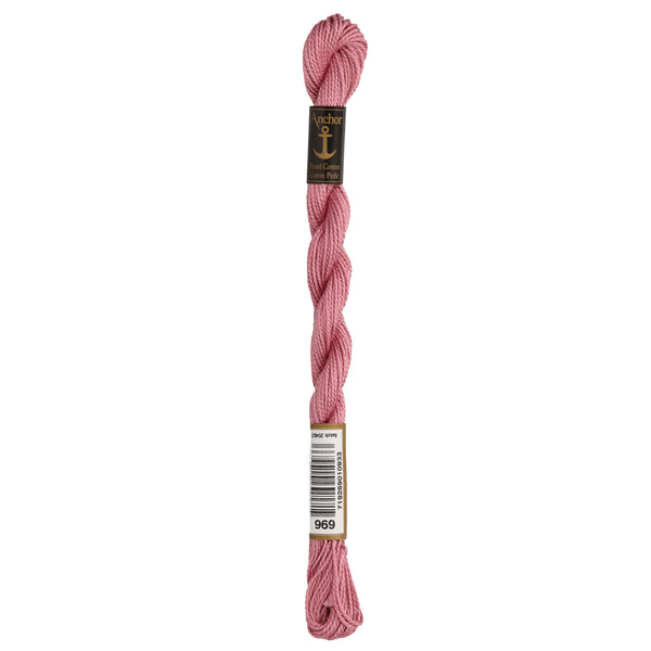 Anchor Pearl 5 Skein 5g (22m) Col.969 Pink