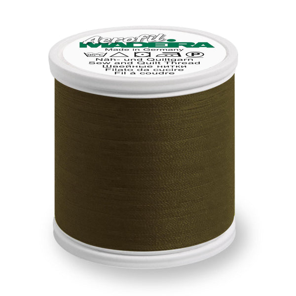 Madeira Aerofil 120 9957 Dark Khaki 100m Reel