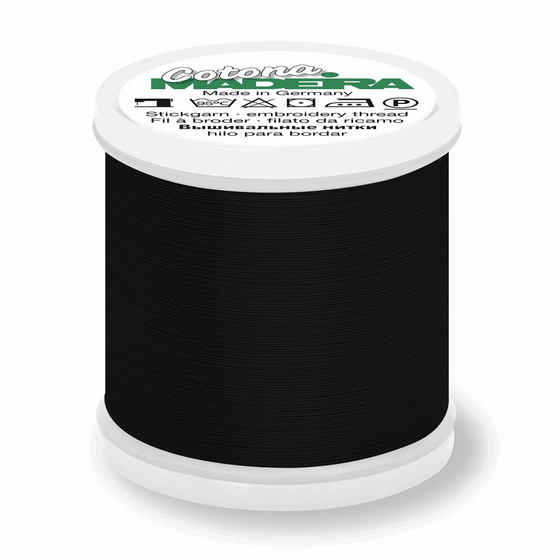 Madeira Cotona 80 500 Black 200m Reel