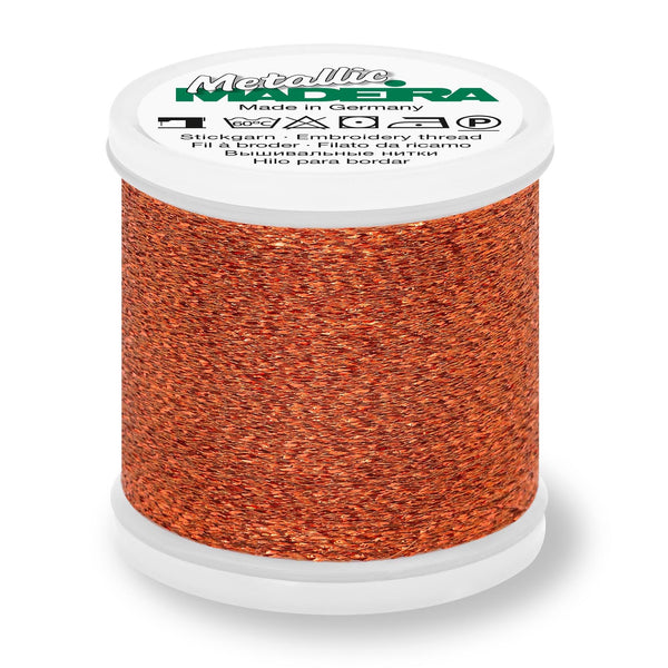 Madeira Metallic 40 28 Amber 200m Reel