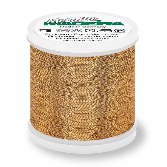 Madeira Metallic 40 307 Fine Gold 200m Reel