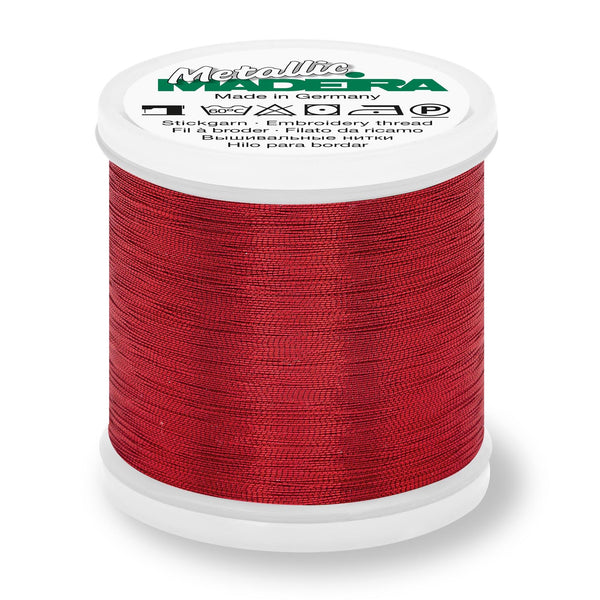 Madeira Metallic 40 315 Light Ruby 200m Reel