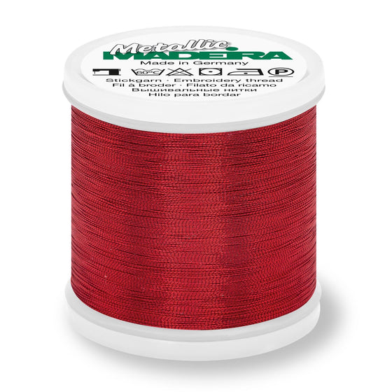 Madeira Metallic 40 315 Light Ruby 200m Reel