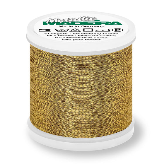 Madeira Metallic 40 324 Classic Gold 200m Reel