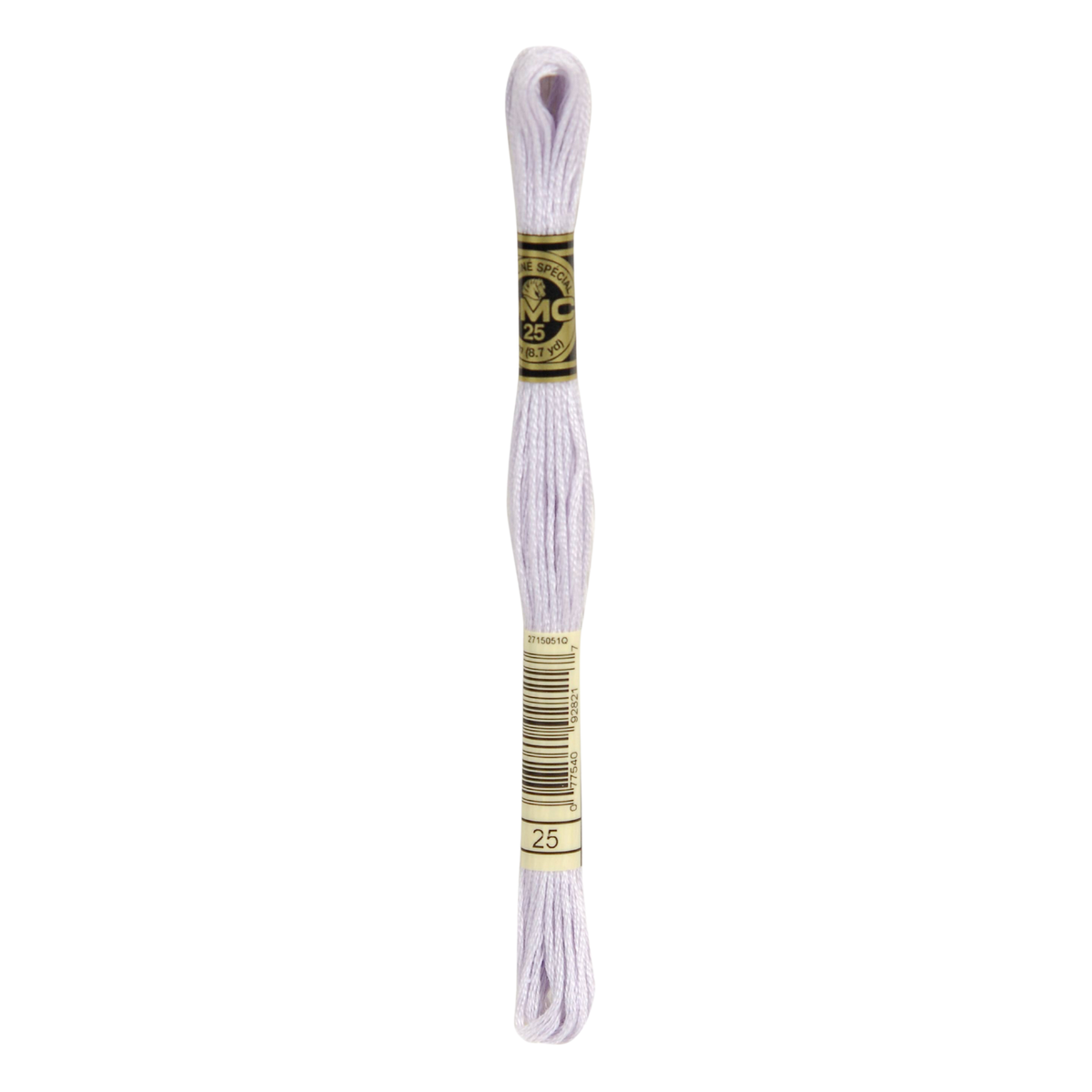 DMC Mouline 6 Strand Cotton 25 Lilac 8m Skein