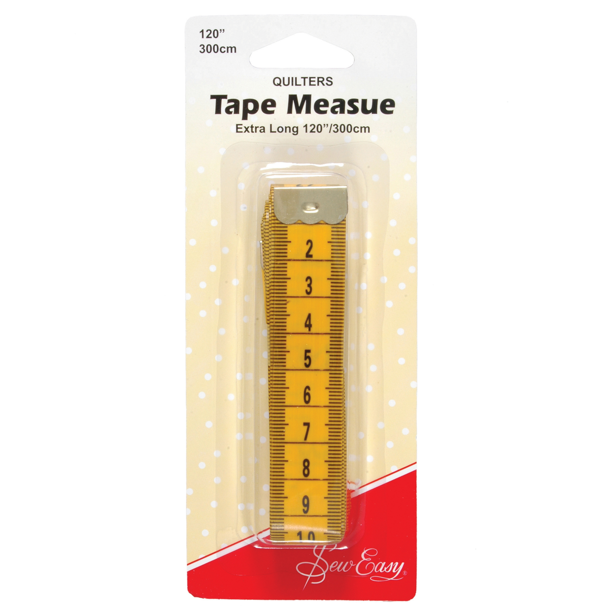 Sew Easy Quilters Tape Measure extra Long 3m