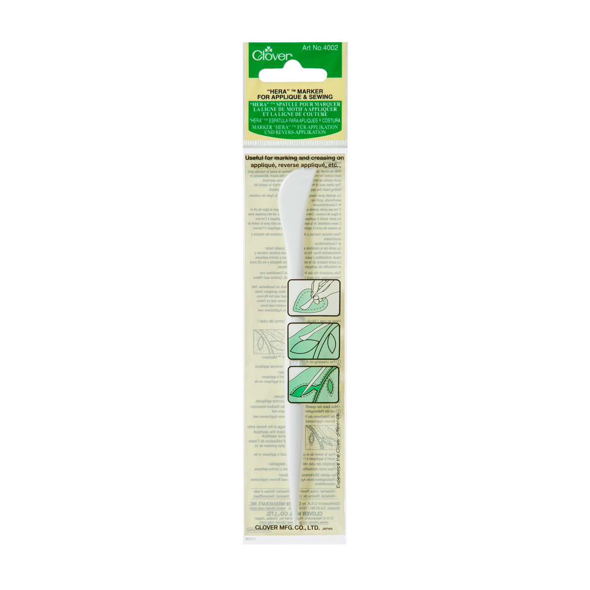 Clover Hera Marker For Applique & Sewing