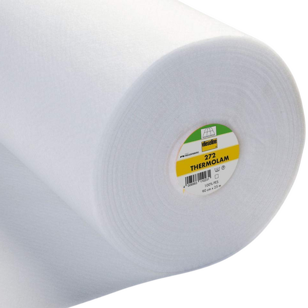 Vlieseline - White Thermolam Compressed Fleece Sew-In 90cm x 25m Full Roll