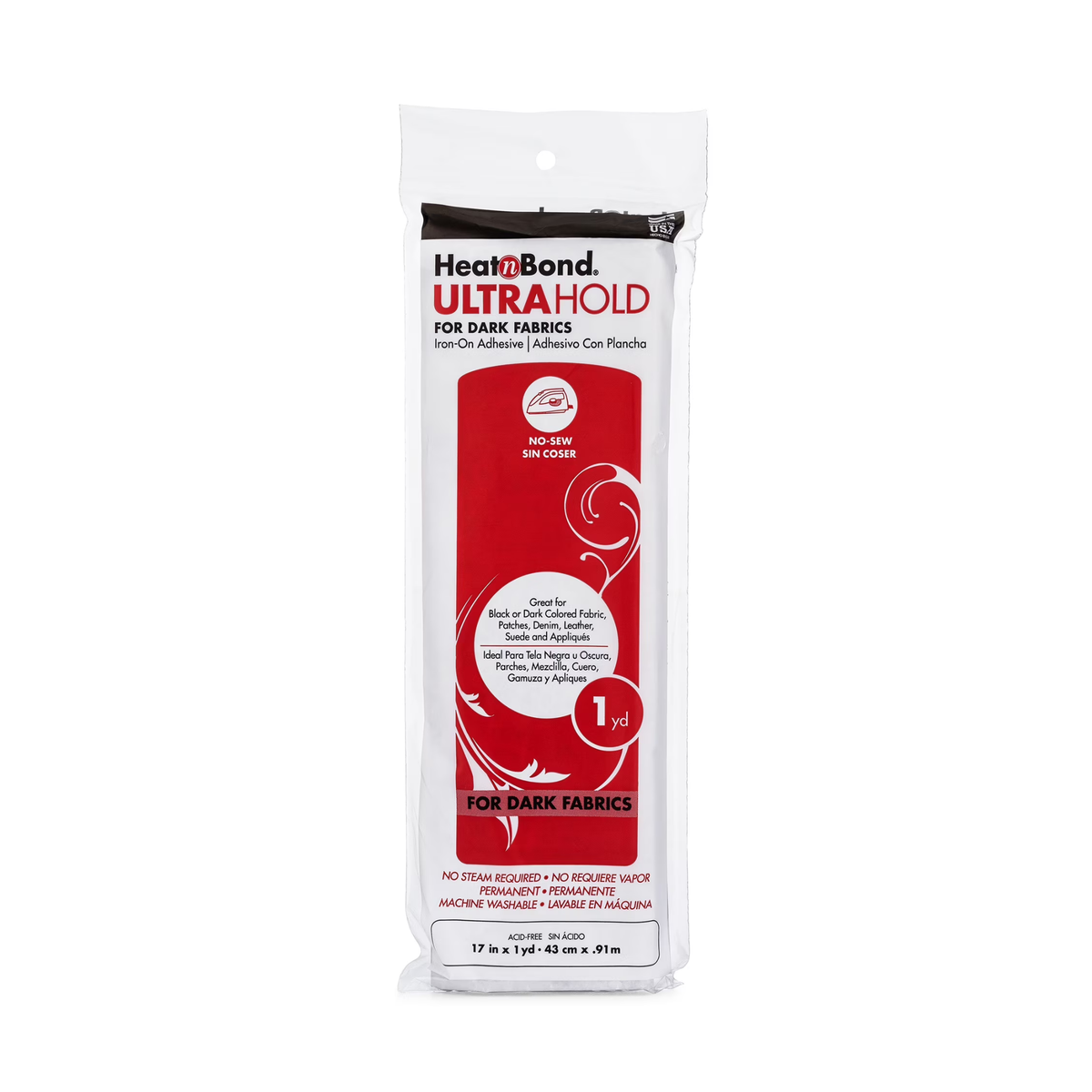 HeatnBond ULTRA BLACK 17" x 1yd Pack (43cm x 0.92m)