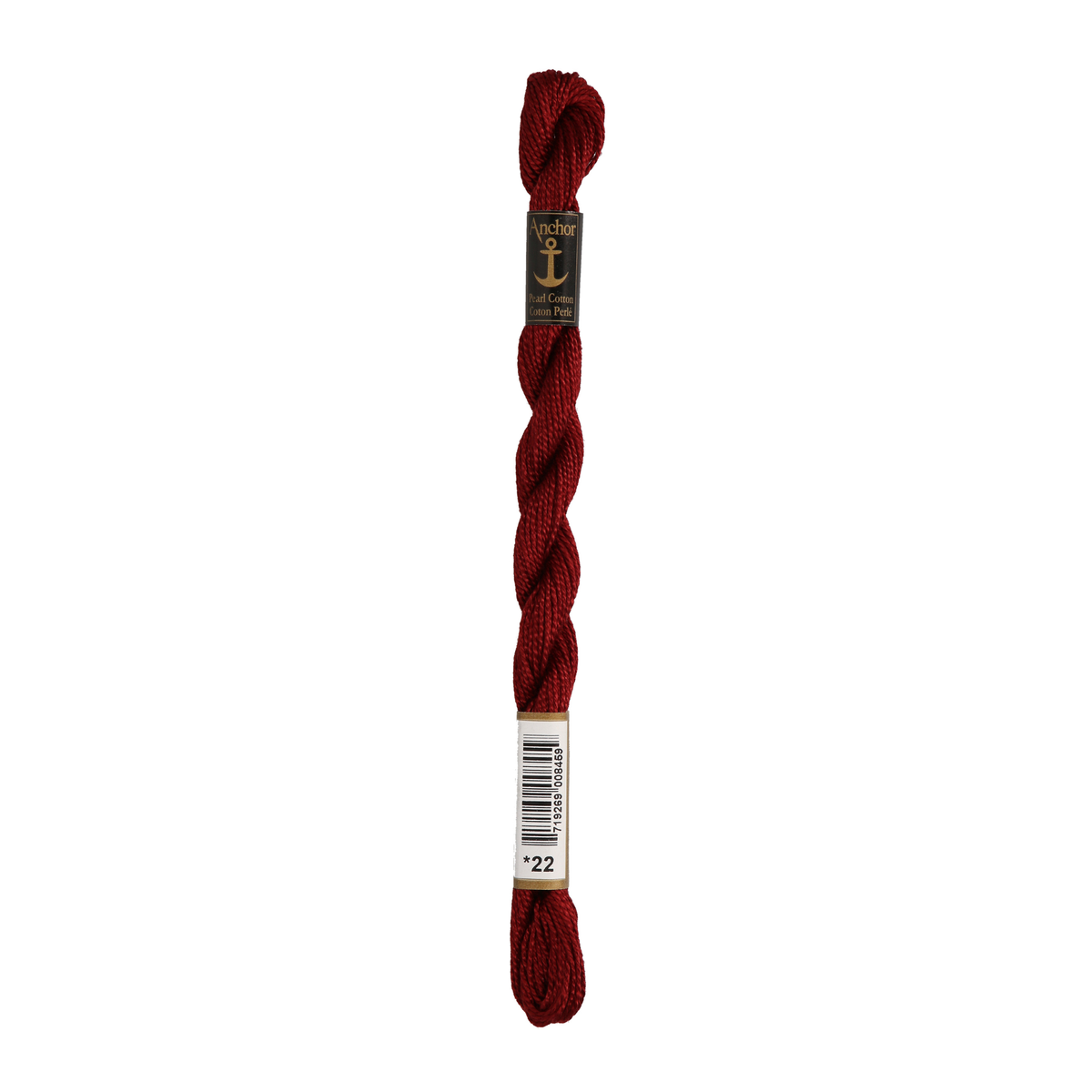 Anchor Pearl 5 Skein 5g (22m) Col.22 Red