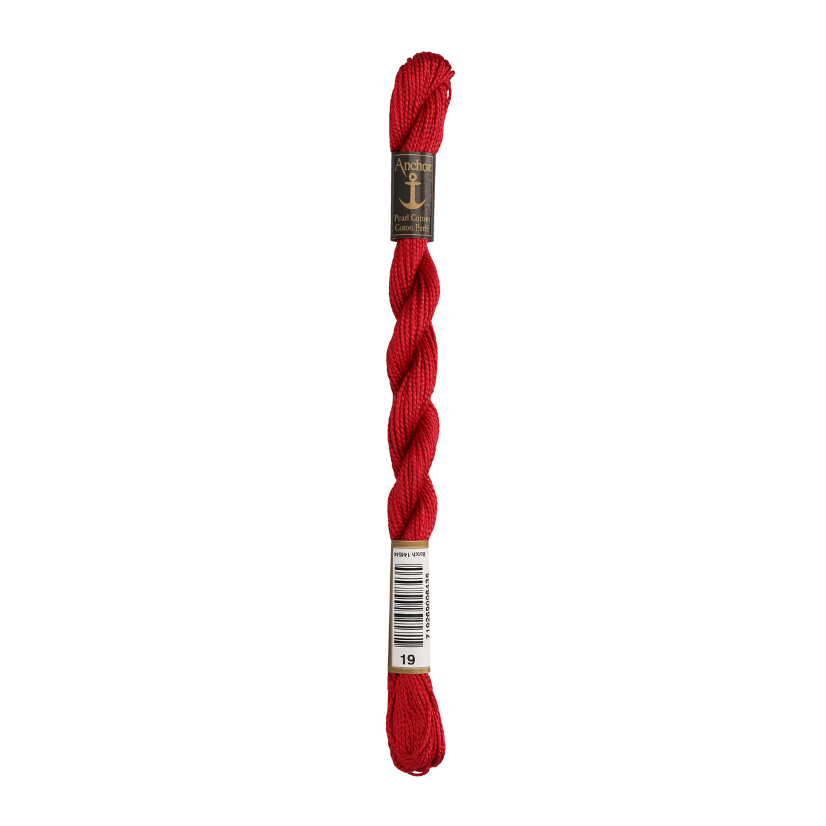 Anchor Pearl 5 Skein 5g (22m) Col.19 Red