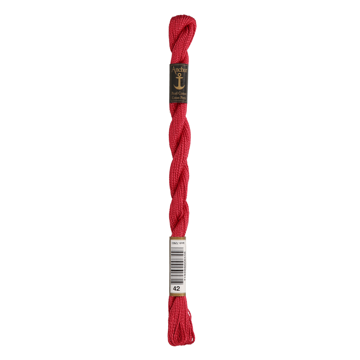 Anchor Pearl 5 Skein 5g (22m) Col.42 Red