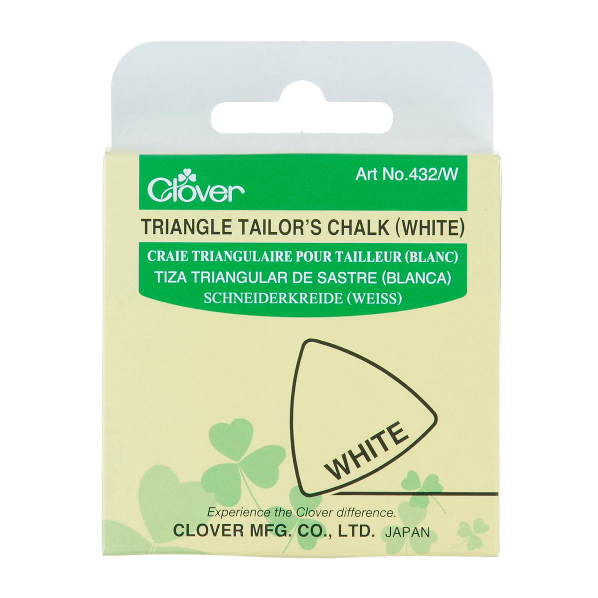 Clover Tailors Chalk- White Triangle