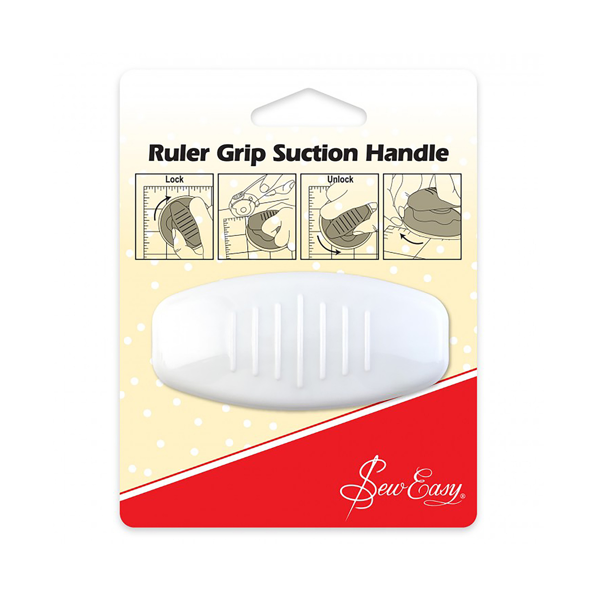 Sew Easy Fusible Ruler Grip Suction Handle