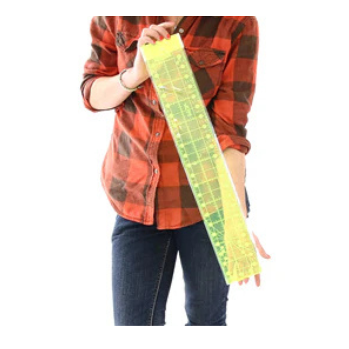 Le Summit Fluorescent Quilting Ruler "3.5"x"24"