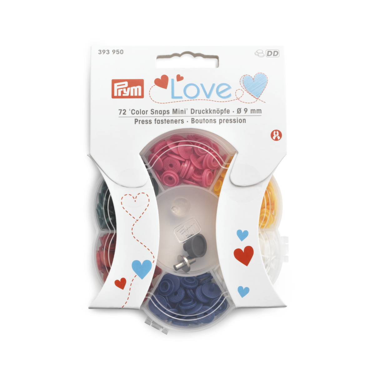 Prym Press fasteners Color Snaps in 9 mm - incl. tools set