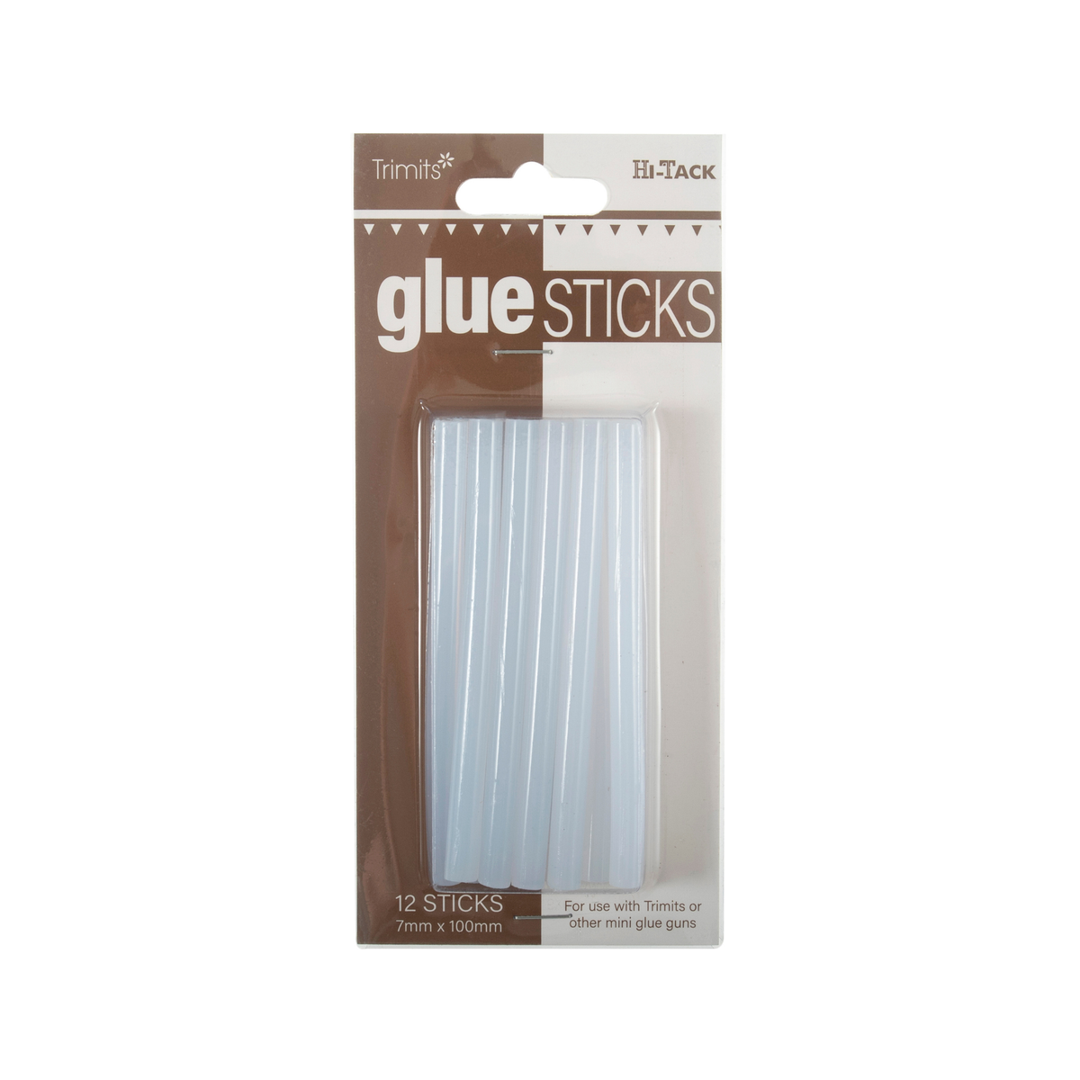 Adhesive: Hi-Tack Replacement Glue Sticks: Clear