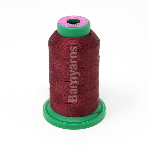 Isacord 40 2222 Auburn Burgundy1000m Cone