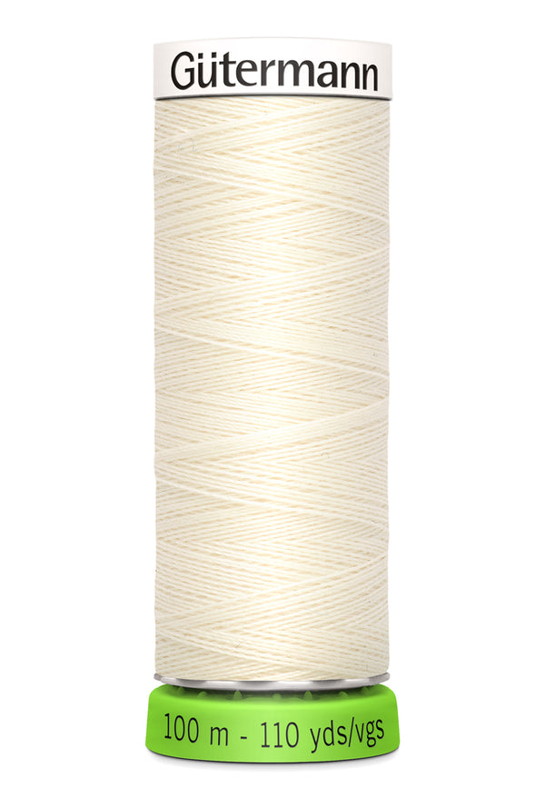 Gutermann Recycled Sew All 1 Cream 100m Reel