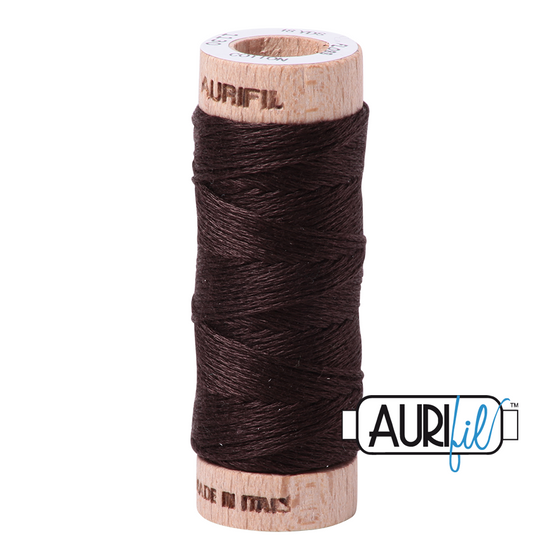 Aurifil Floss 6 Strand Cotton 1130 Very Dark Bark 16m