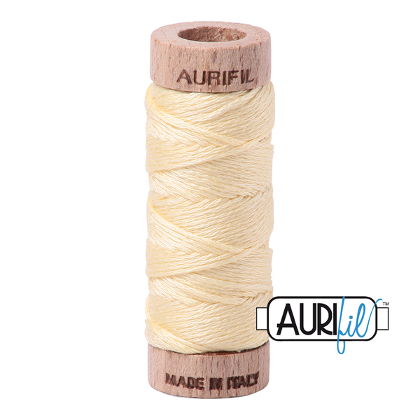 Aurifil Floss 6 Strand Cotton 2110 Light Lemon 16m