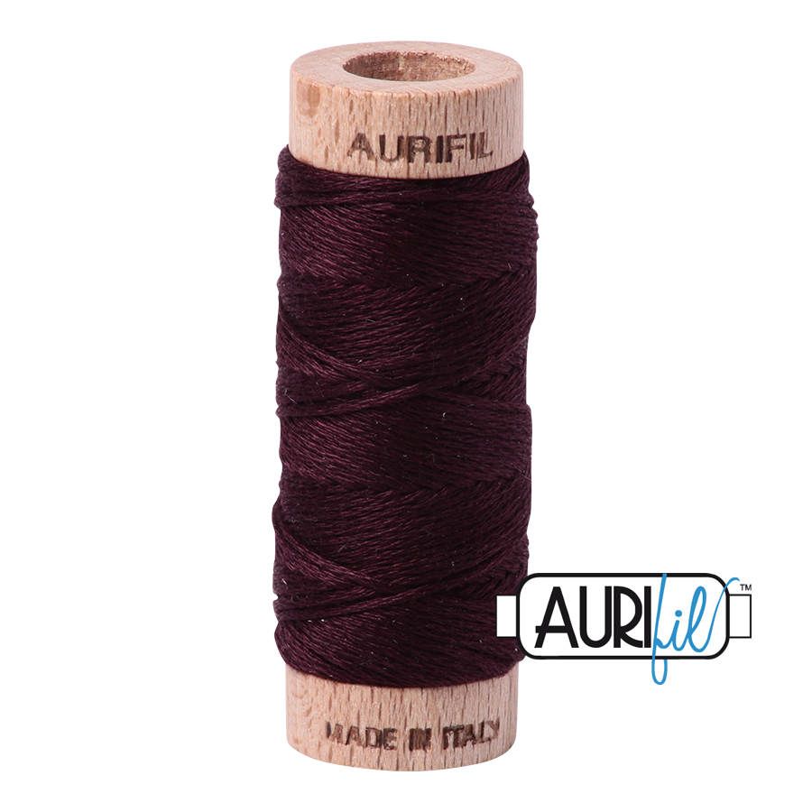 Aurifil Floss 6 Strand Cotton 2465 Very Dark Brown 16m