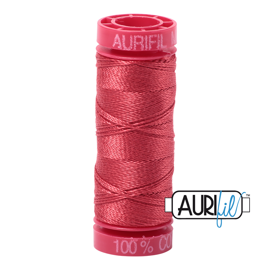 Aurifil 12 2230 Red Peony Small Spool 50m