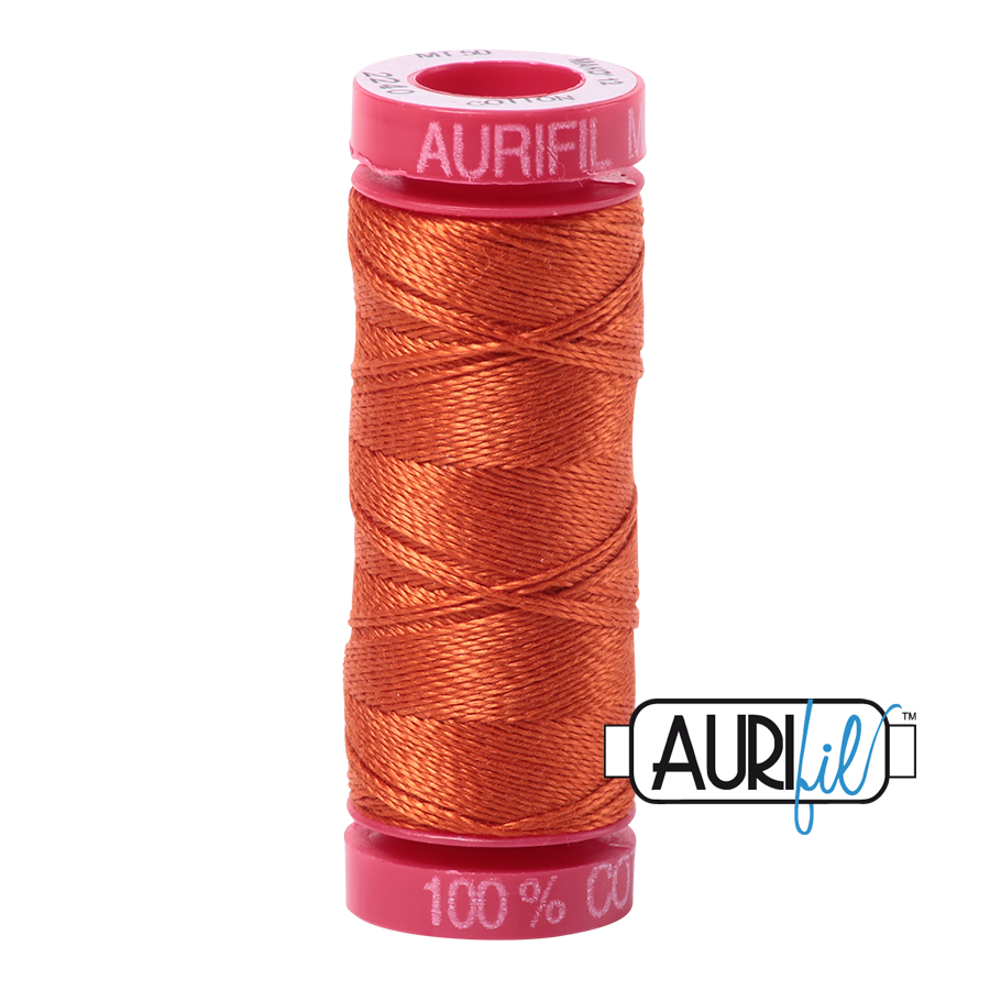 Aurifil 12 2240 Rusty Orange Small Spool 50m