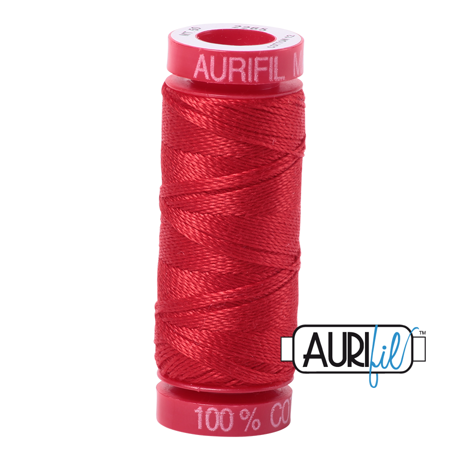 Aurifil 12 2265 Lobster Red Small Spool 50m
