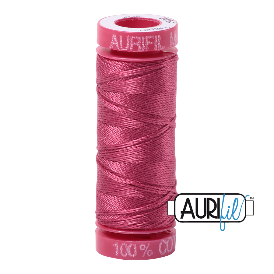 Aurifil 12 2455 Medium Carmine Red Small Spool 50m