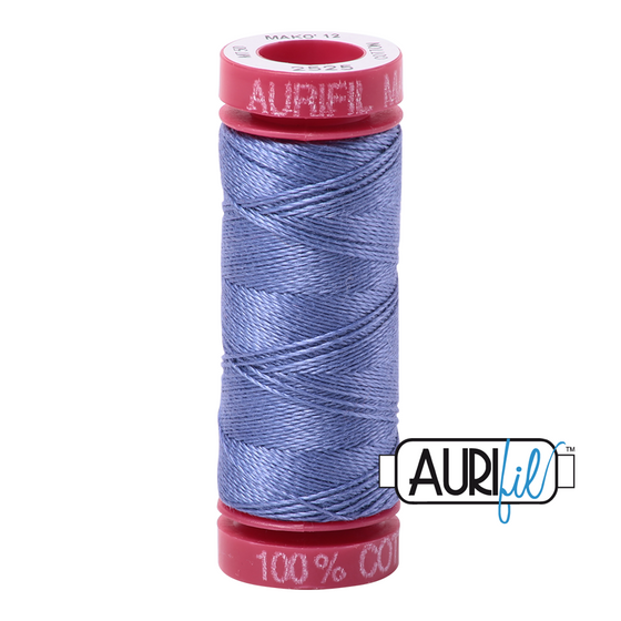 Aurifil 12 2525 Dusty Blue Violet Small Spool 50m