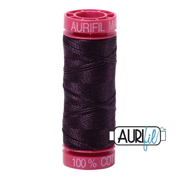 Aurifil 12 2570 Aubergine Small Spool 50m