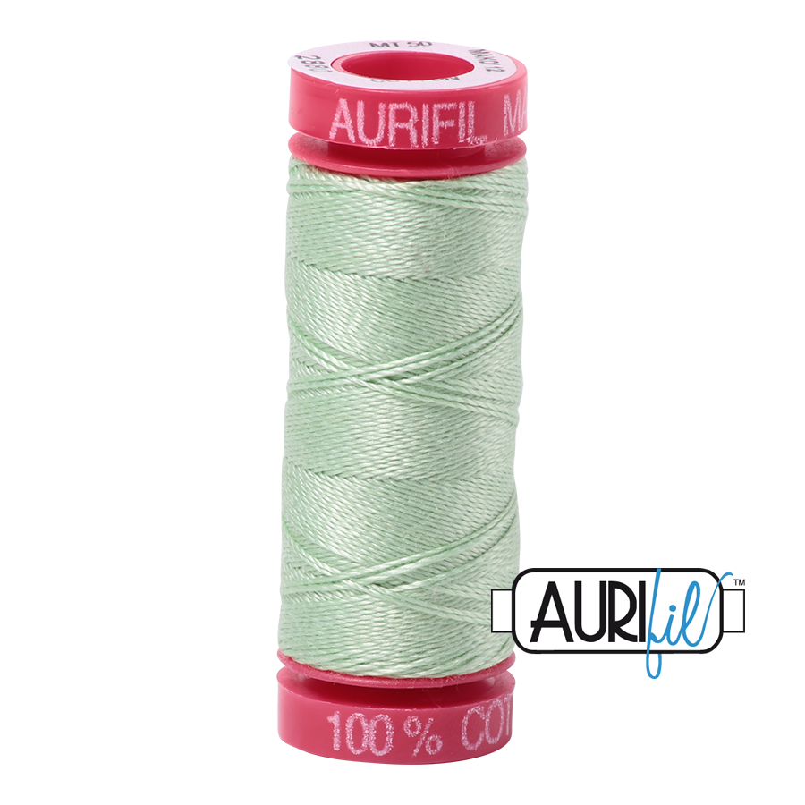 Aurifil 12 2880 Pale Green Small Spool 50m
