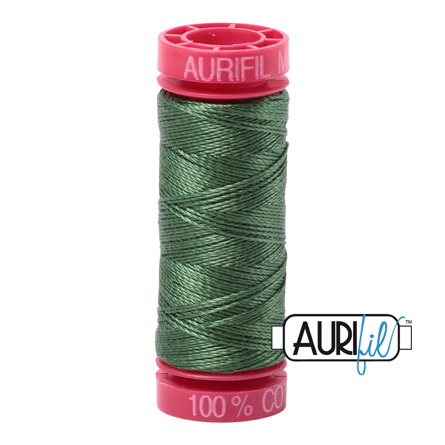 Aurifil 12 2890 Very Dark Grass Green Small Spool 50m