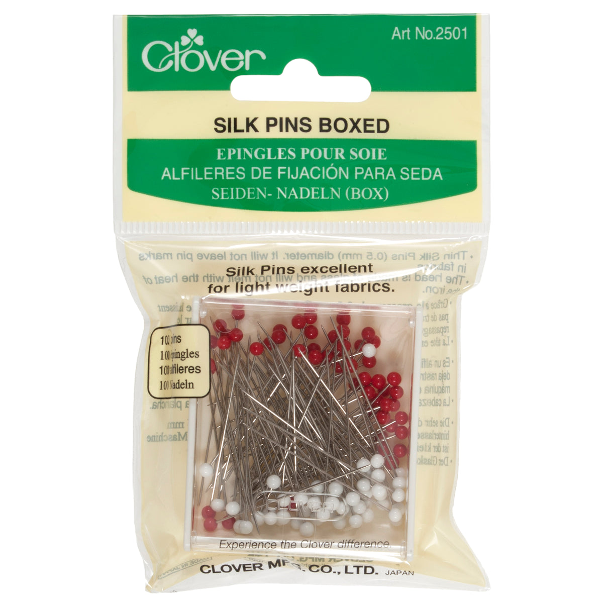 Clover Silk Pins Pack of 100