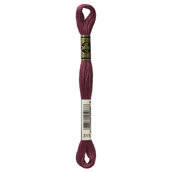 DMC Mouline 6 Strand Cotton 315 Antique Mauve Medium 8m Skein
