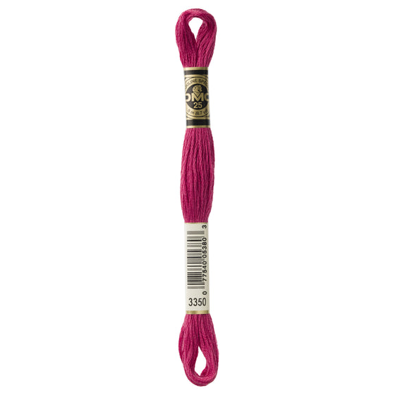 DMC Mouline 6 Strand Cotton 3350 Dusty Rose Light 8m Skein