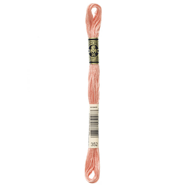 DMC Mouline 6 Strand Cotton 352 Coral Light 8m Skein