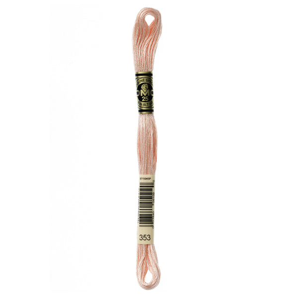 DMC Mouline 6 Strand Cotton 353 Peach 8m Skein