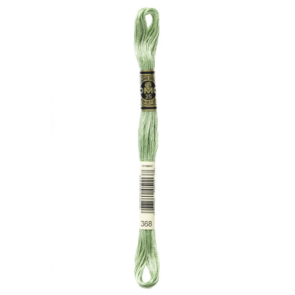DMC Mouline 6 Strand Cotton 368 Pistachio Green Light 8m Skein