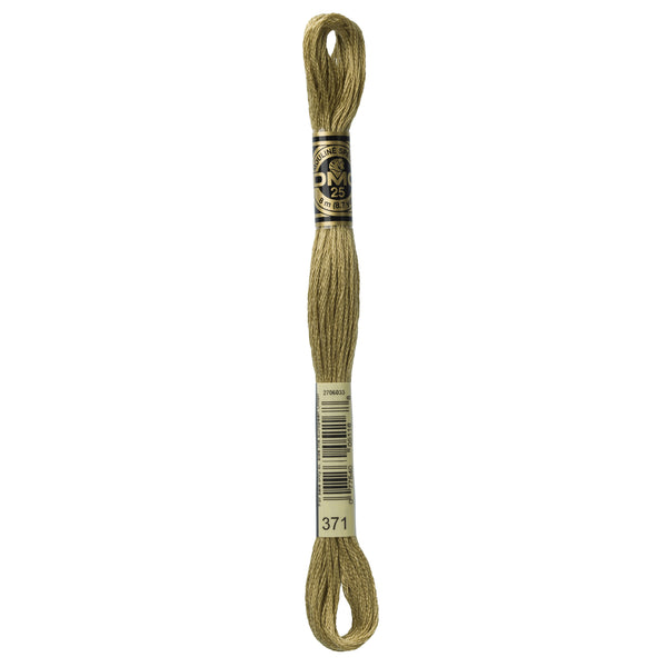 DMC Mouline 6 Strand Cotton 371 Mustard 8m Skein