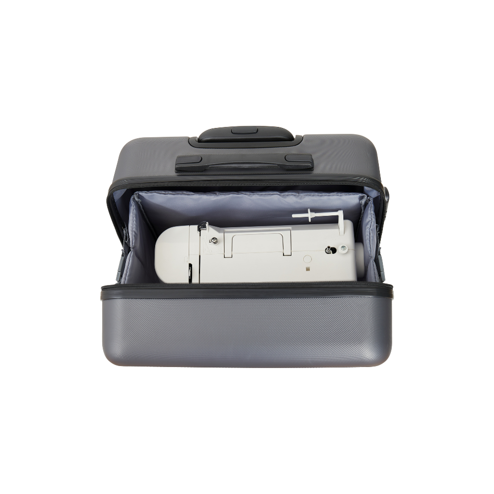 Sew Easy Small Sewing Machine Trolley Bag in Silver