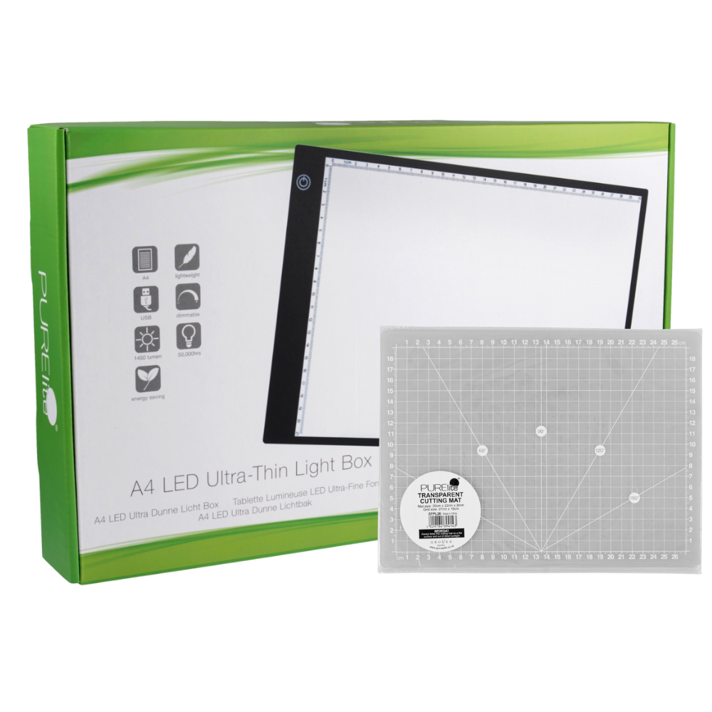 Purelite LED Light Box Ultra-Thin A4 + MAT
