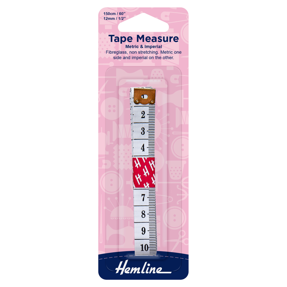Hemline Tape Measure Metric/Imperial - 150cm
