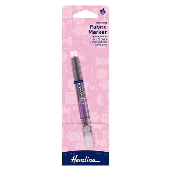 Hemline Pen Fabric Marker Vanishing