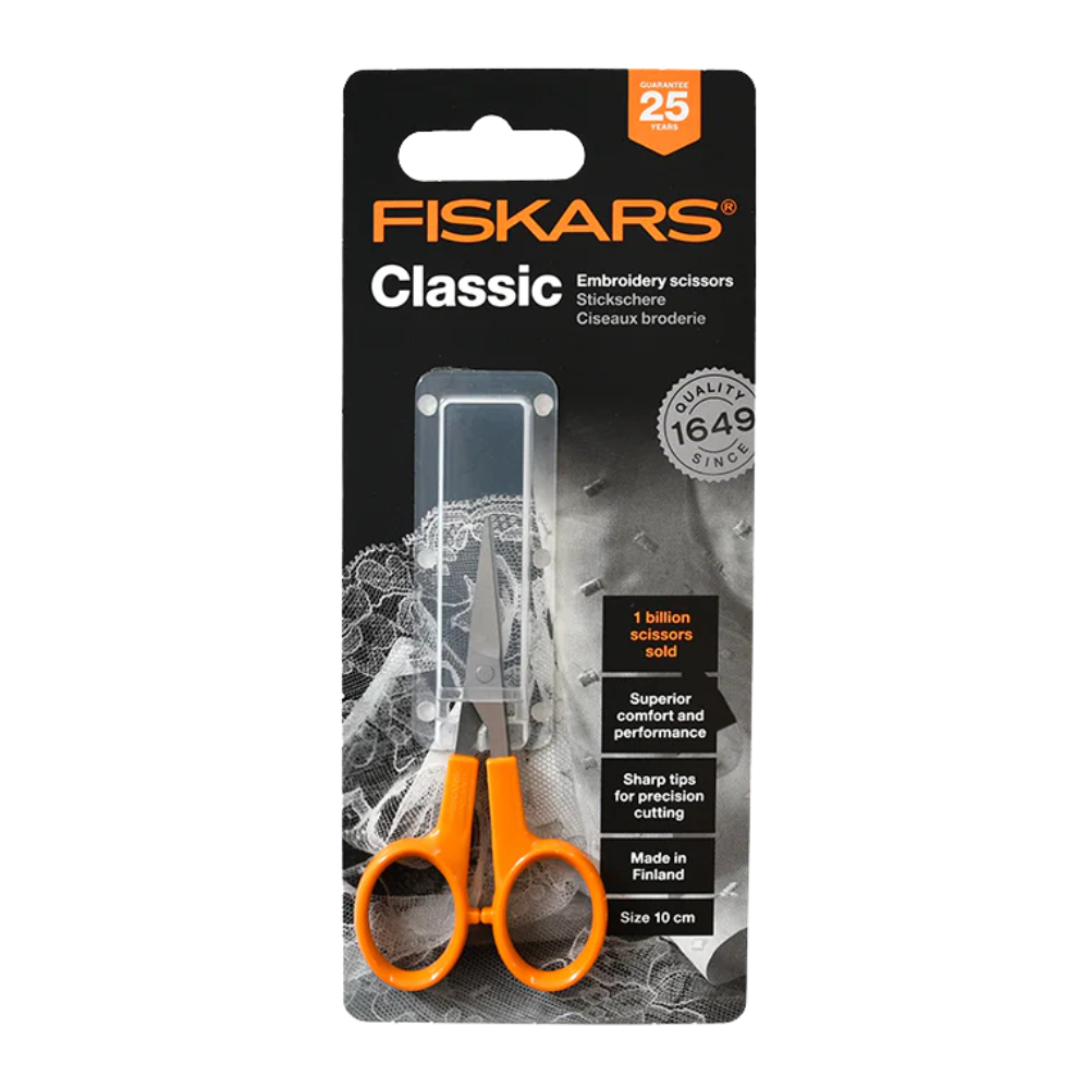 Fiskars Classic Curved Embroidery Scissors 10cm/4in