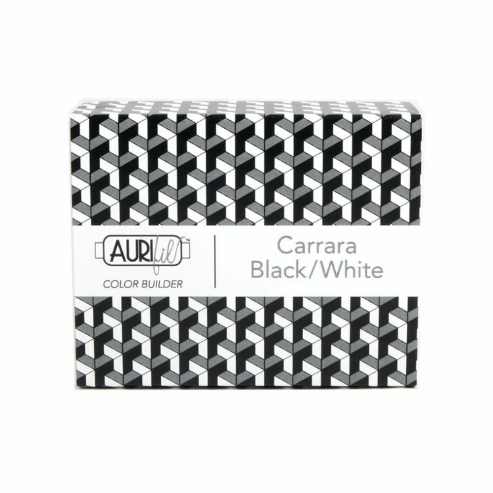 Aurifil Colour Builder - CARRARA BLACK/WHITE