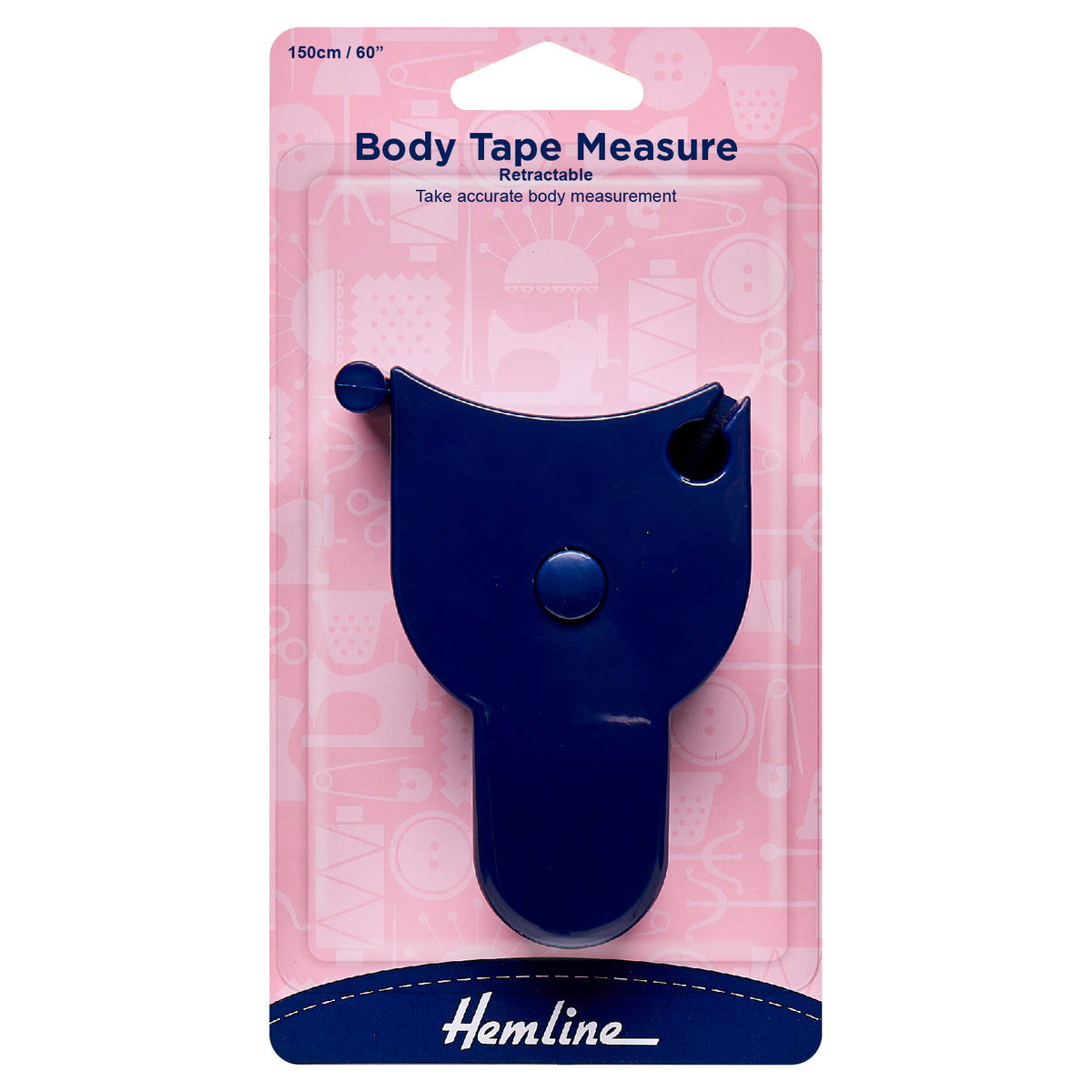 Hemline Tape Measure: Body: 150cm